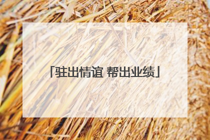 驻出情谊 帮出业绩