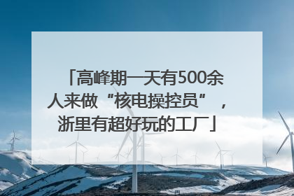 高峰期一天有500余人来做“核电操控员”，浙里有超好玩的工厂