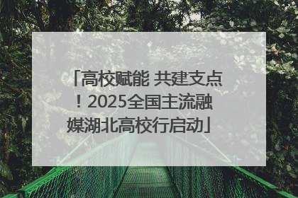 高校赋能 共建支点！2025全国主流融媒湖北高校行启动