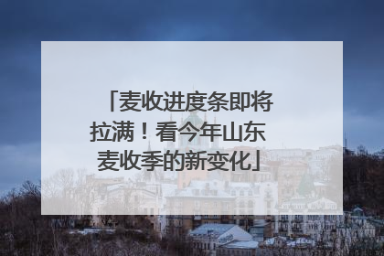 麦收进度条即将拉满！看今年山东麦收季的新变化