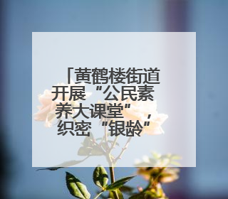 黄鹤楼街道开展“公民素养大课堂”，织密“银龄”防诈网