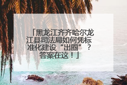 黑龙江齐齐哈尔龙江县司法局如何凭标准化建设“出圈”？答案在这！