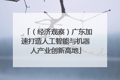 （经济观察）广东加速打造人工智能与机器人产业创新高地