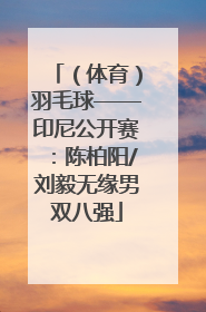 （体育）羽毛球——印尼公开赛：陈柏阳/刘毅无缘男双八强
