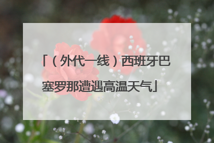 （外代一线）西班牙巴塞罗那遭遇高温天气