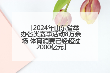 2024年山东省举办各类赛事活动8万余场 体育消费已经超过2000亿元