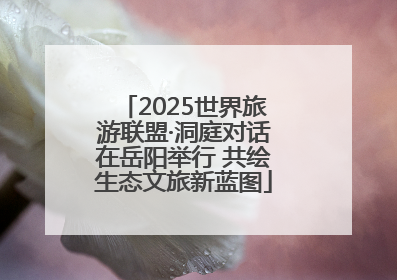 2025世界旅游联盟·洞庭对话在岳阳举行 共绘生态文旅新蓝图