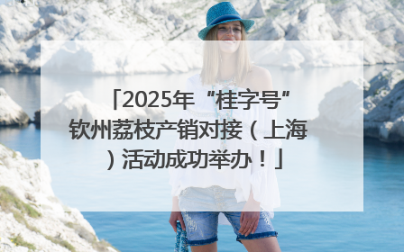 2025年“桂字号”钦州荔枝产销对接（上海）活动成功举办！