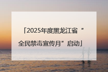 2025年度黑龙江省“全民禁毒宣传月”启动