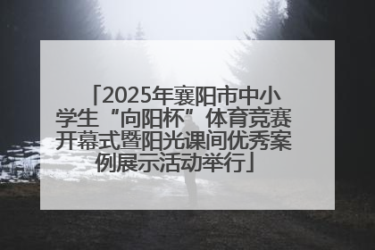 2025年襄阳市中小学生“向阳杯”体育竞赛开幕式暨阳光课间优秀案例展示活动举行