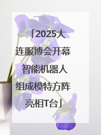 2025大连服博会开幕 智能机器人组成模特方阵亮相T台