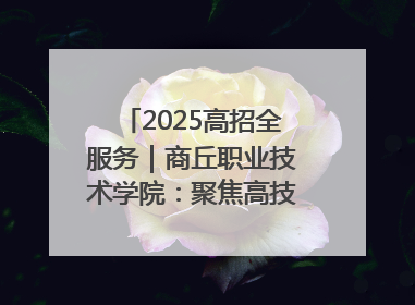2025高招全服务｜商丘职业技术学院：聚焦高技能人才培养 谱写高质量发展篇章