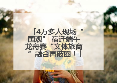 4万多人现场“围观” 宿迁端午龙舟赛“文体旅商”融合再破圈！