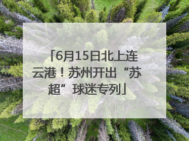 6月15日北上连云港！苏州开出“苏超”球迷专列