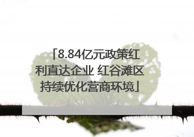 8.84亿元政策红利直达企业 红谷滩区持续优化营商环境