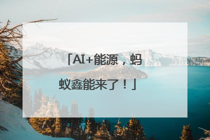 AI+能源，蚂蚁鑫能来了！